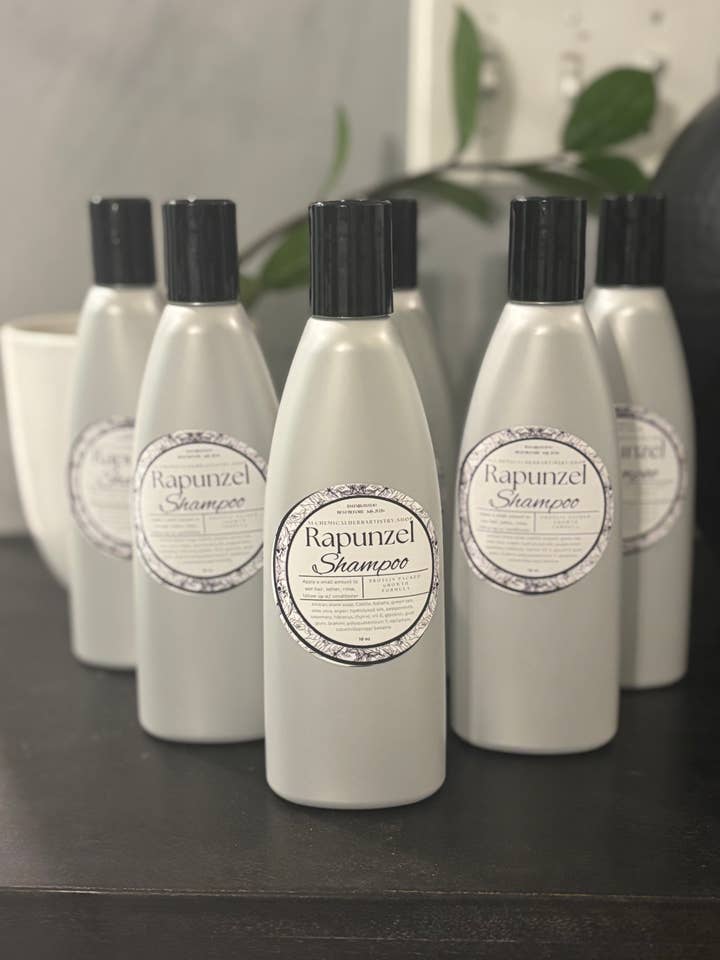 Shampooing Raiponce - Shampooing Croissance des Cheveux Enrichi en Protéines (10oz) pour la vente par ALCHEMICAL HERB ARTISTRY