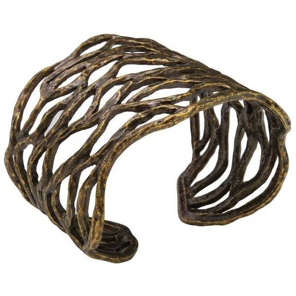 KARINE SULTAN - Wholesale Cuff Bracelet - Statement Openwork Cuff Bracelet6