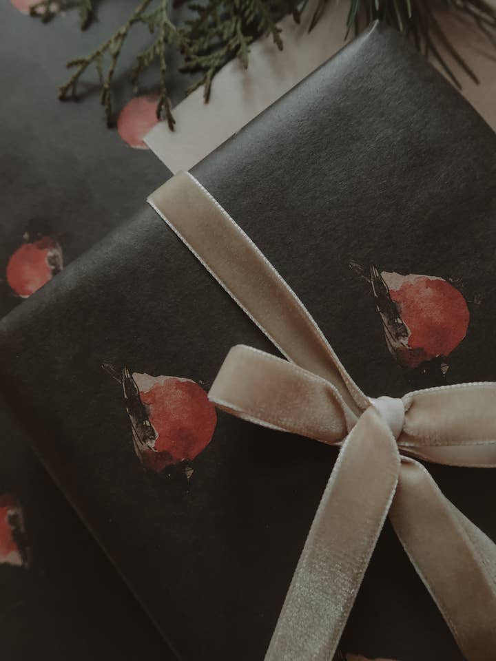 Papel de Embrulho Kraft Robin Vermelho por atacado de MyDesignPictures