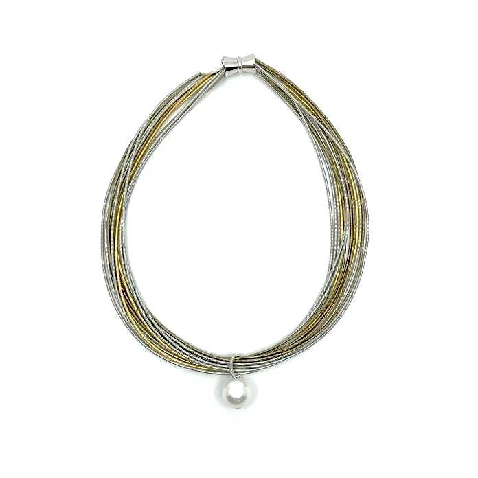 Sea Lily - Vendita all'ingrosso Girocollo/collier - 502 - Multi PW N con goccia singola perla