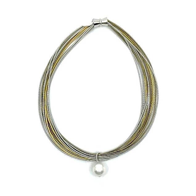 Sea Lily - Vendita all'ingrosso Girocollo/collier - 502 - Multi PW N con goccia singola perla0