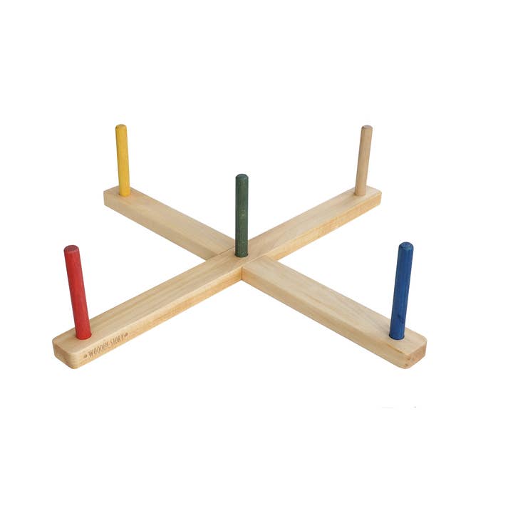 Wooden Story - Vendita all'ingrosso Giocattolo in legno - Bambini - Lancio degli anelli - gioco di abilità