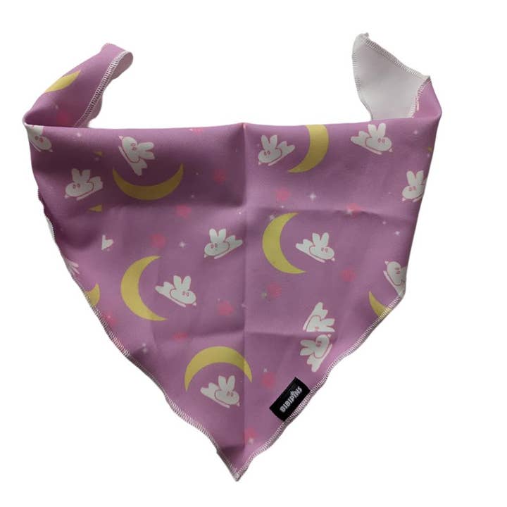 Bandana Moon Bunny pour animaux de compagnie pour la vente par Bibipins