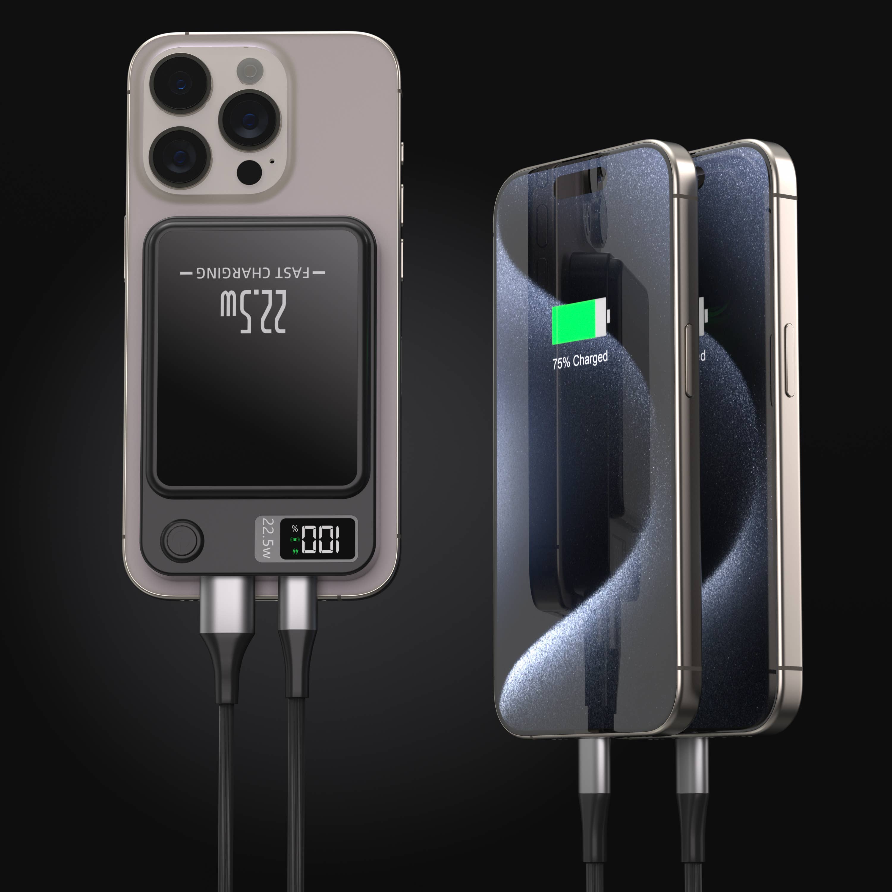 LAX Gadgets - Vendita all'ingrosso Caricatori portatili - Power Bank MagSafe 7200mAh - Ricarica ad alta velocità, confezione vendita6