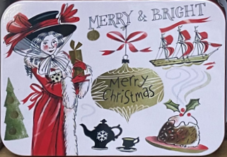 Tin Treats – wholesale Christmas decoration – Christmas Slip Lid Pocket Tins 8 Asst With Fudge2