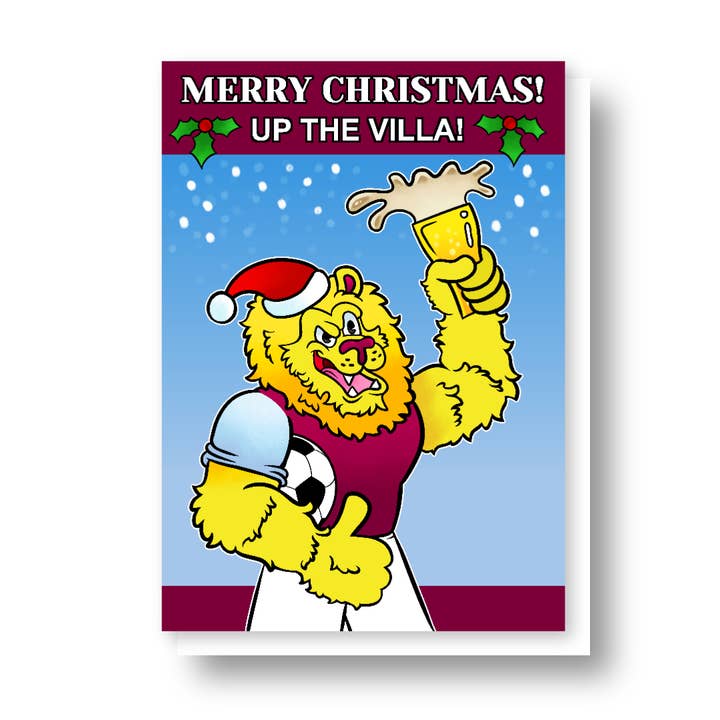Vrolijk kerstfeest Up The Villa! voor wholesale door Black Country Cards