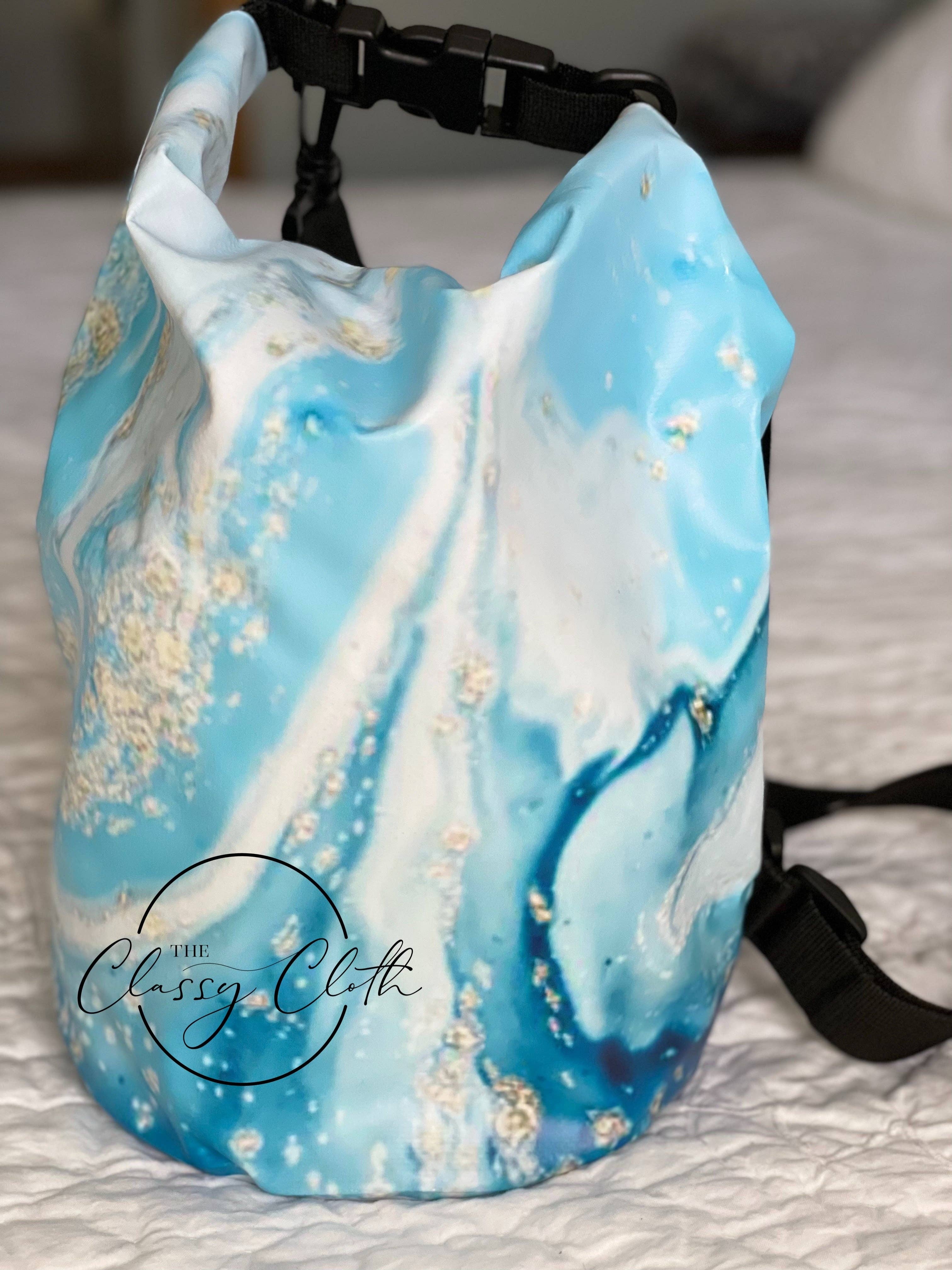 The Classy Cloth WS - Wholesale Beach Bag - 5L Waterproof Dry Bag - Blue Galaxy RTS3