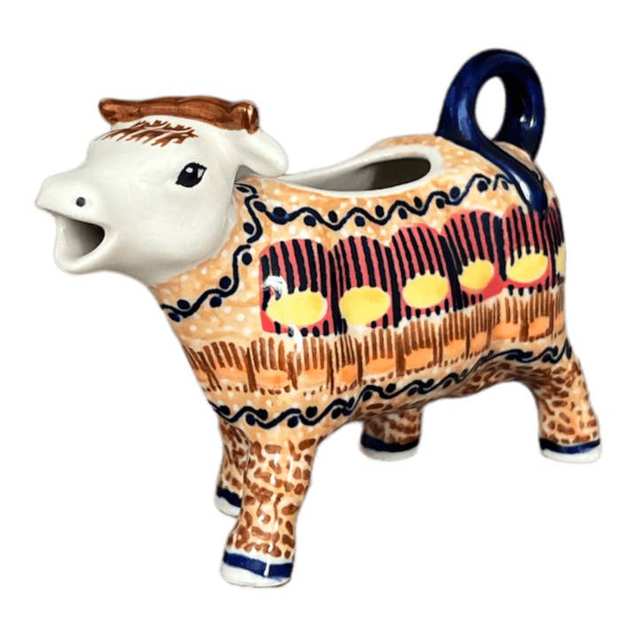 Creamer, Cow, 4 oz in "Desert Sunrise" by Manufaktura | D081U-KLJ for wholesale by Polish Pottery Outlet