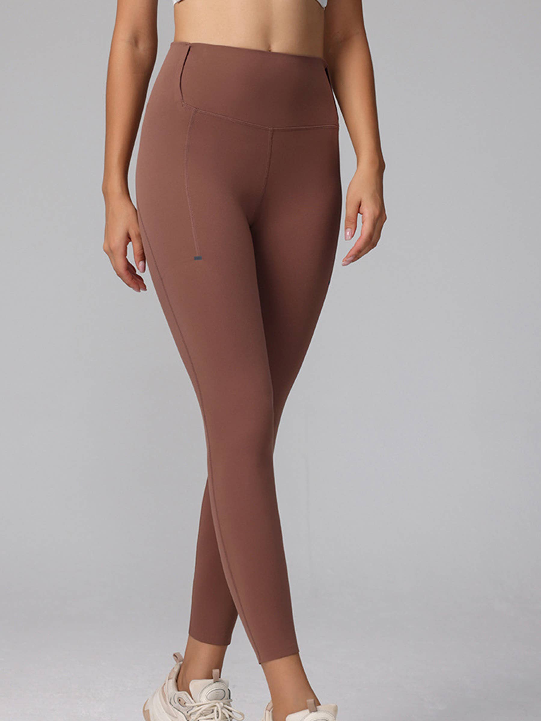 Wholesalesir - Vente Legging de sport/d'intérieur – femme - Pantalon de yoga moulant uni avec poche2