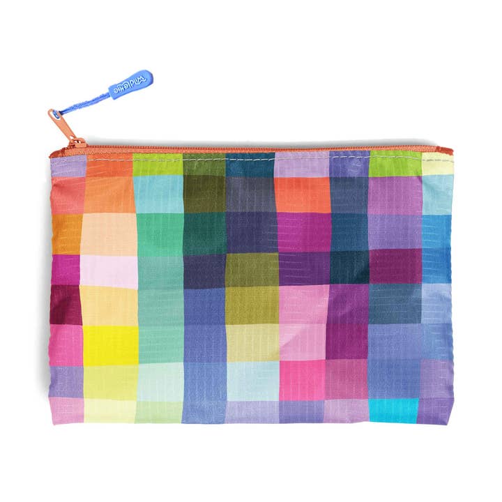 Sac Mini Zip Recyclé Lettie Check pour la vente par Wild Lettie