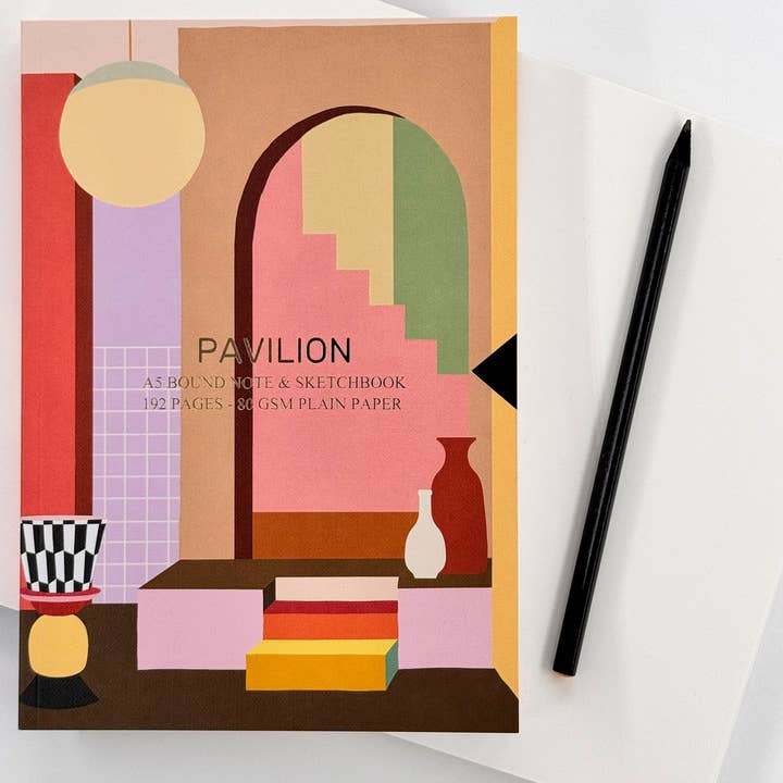 Casa Modern Interiors Home A5 Buckram Foiled Notebook Sketch for wholesale by Pavilion
