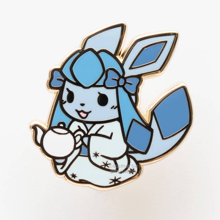 Geoffrey Siu Art LLC - Wholesale Lapel Pin/Button - Teaveelution Pokema'am Hard Enamel Pins7