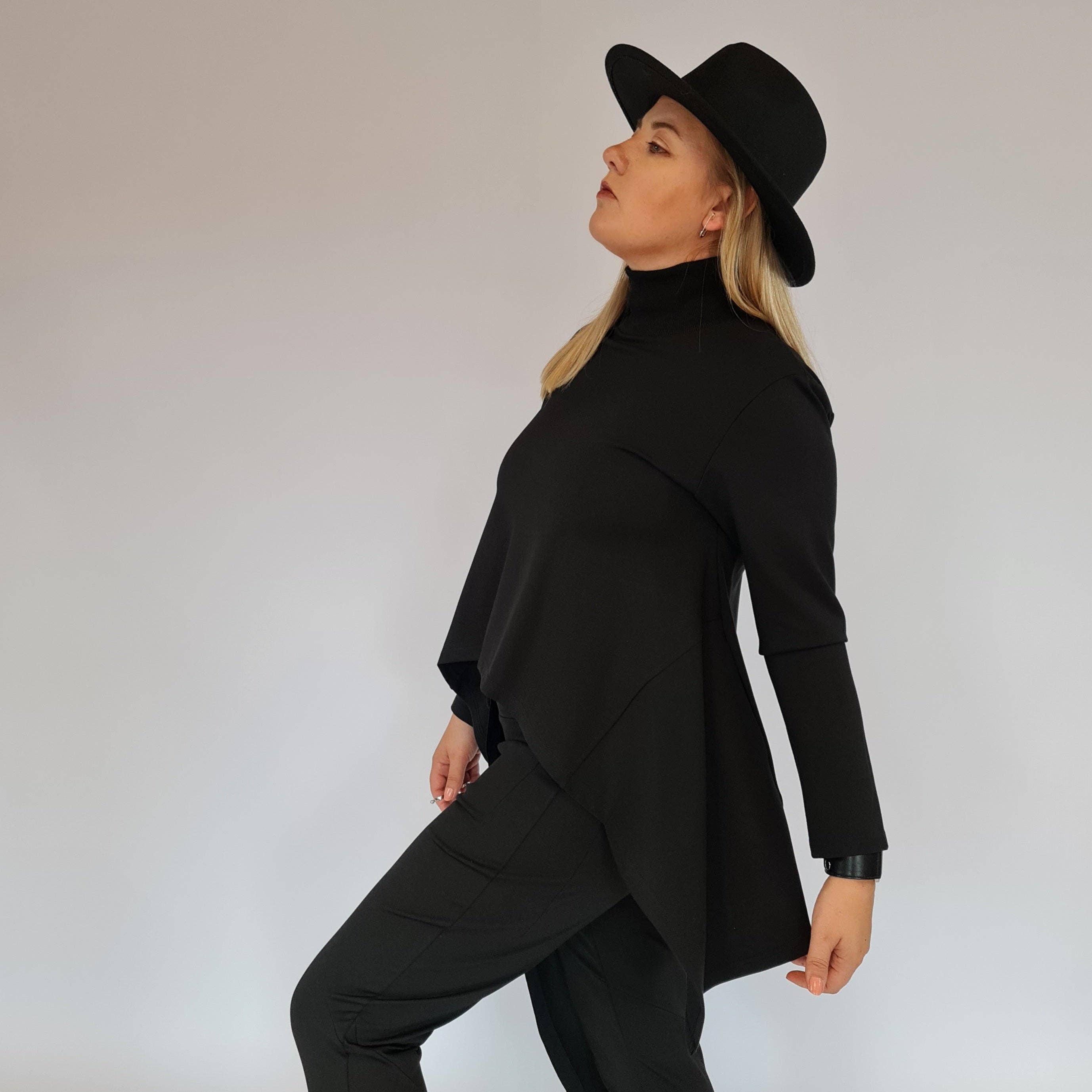 Simple Moderne – Großhandel Sweatshirt – Damen – Simple Moderne Jazz Up Pullover mit asymmetrischem Schnitt12