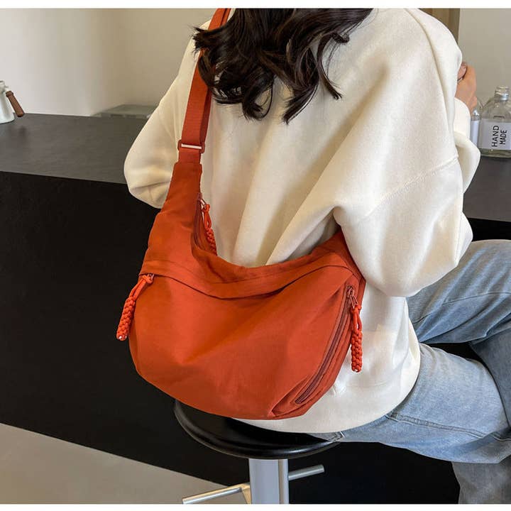 Suhkasana - Wholesale Crossbody Bag - Women's - Crossbody Dumpling Bag Moon Shoulder Sling Casual