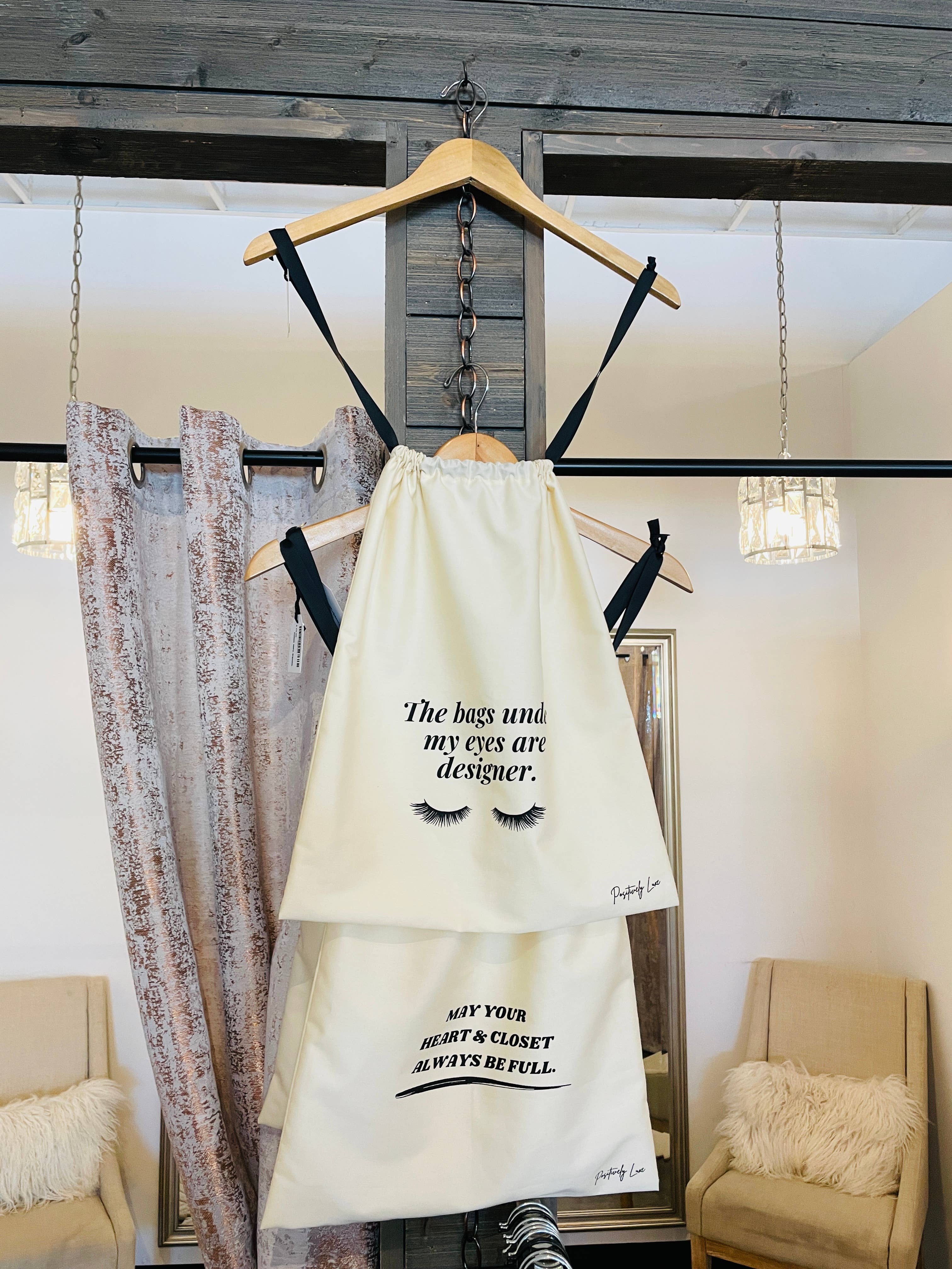 Positively Luxe – wholesale Påse med dragsko – Unisex – Må ditt hjärta och din garderob vara fulla dragsko-resväska14