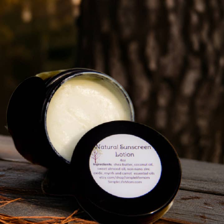 Simple Life Mom – wholesale Sunscreen – NATURAL VEGAN SUNSCREEN - all natural, organic sunscreen with carrot and myrrh essential oils, sunblock, sensitive skin,