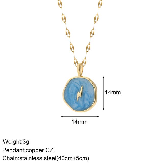 Gemscape UK – wholesale Pendant/charm necklace – Element Gold Necklace with Pendant1