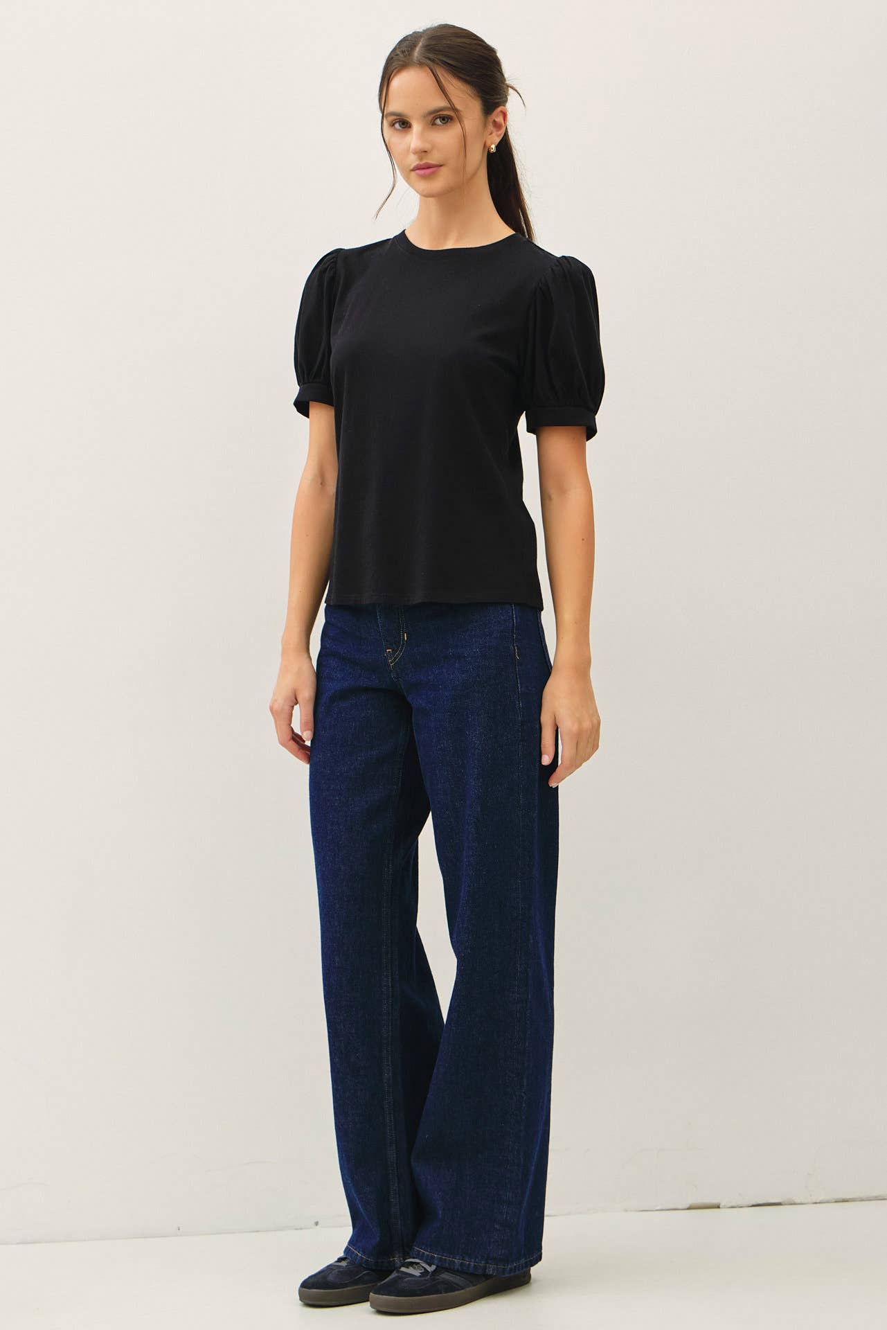 Be Cool - Wholesale Blouse - Women's - COTTON JERSEY PUFF SLEEVE T-SHIRTS 2