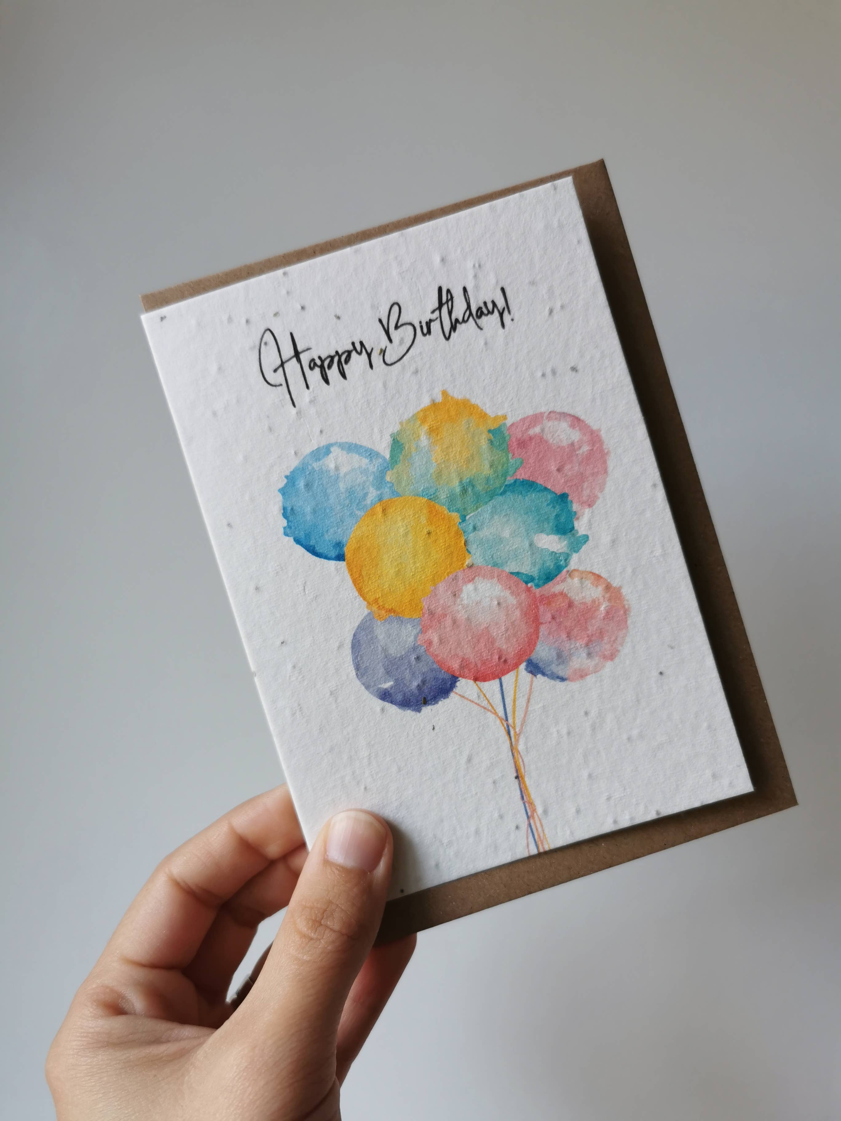 Little Green Paper Shop - Venta al por mayor Tarjetas de felicitación - Tarjeta de felicitación de papel SQ Seed, juego de palabras con plantas, Muchas Grassias6