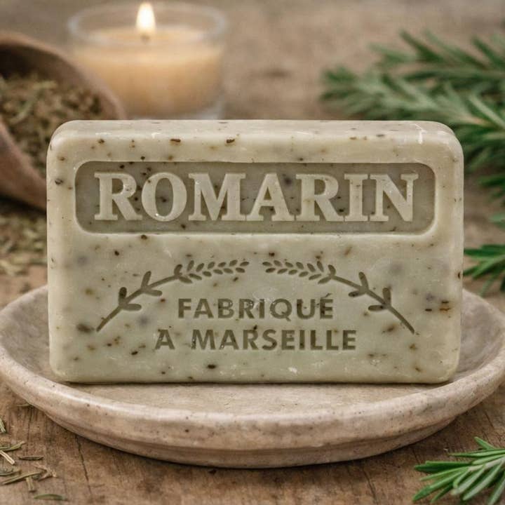 Savon français en gros 125 g au romarin pour la vente par French Soap Wholesale