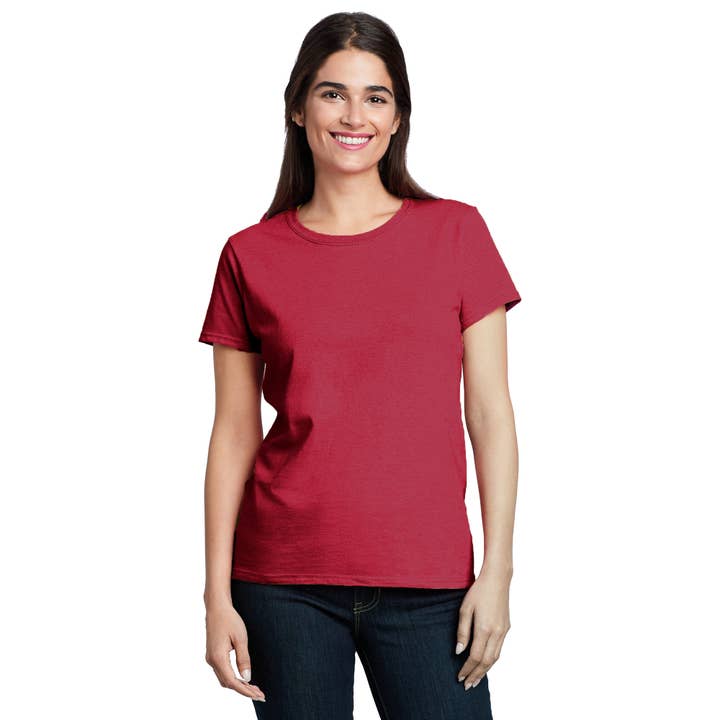 Radyan - Wholesale T-shirt – women's - Radyan Blank Shirts for Women - Half Sleeve Plain Tshirts5