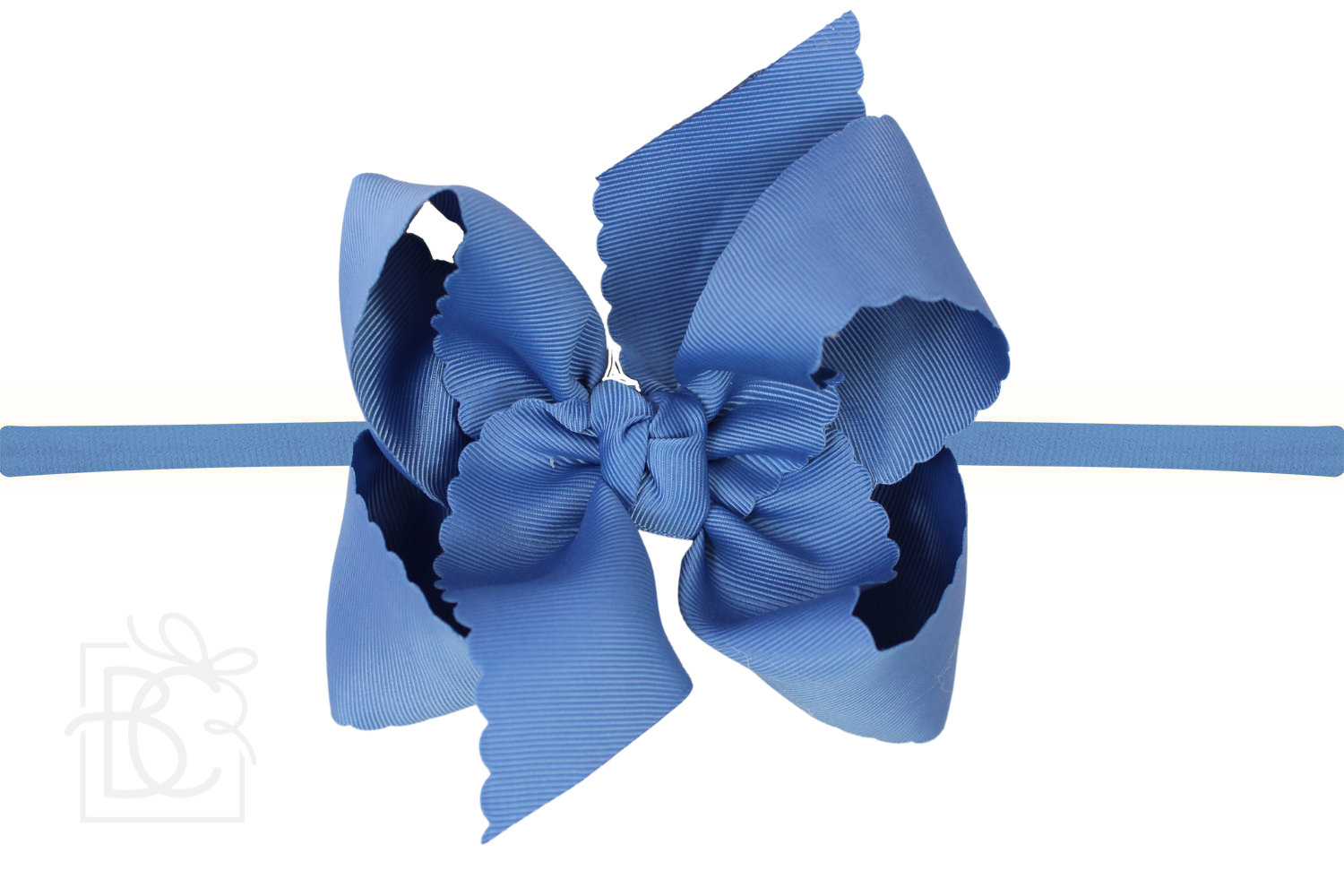 Beyond Creations, LLC - Venta al por mayor Cinta para el pelo - Niños - DIADEMA TIPO PANTIMEDIAS DE NAILON DE 1/4 PULGADAS CON LAZO EN EL BORDE FESTONEADO37