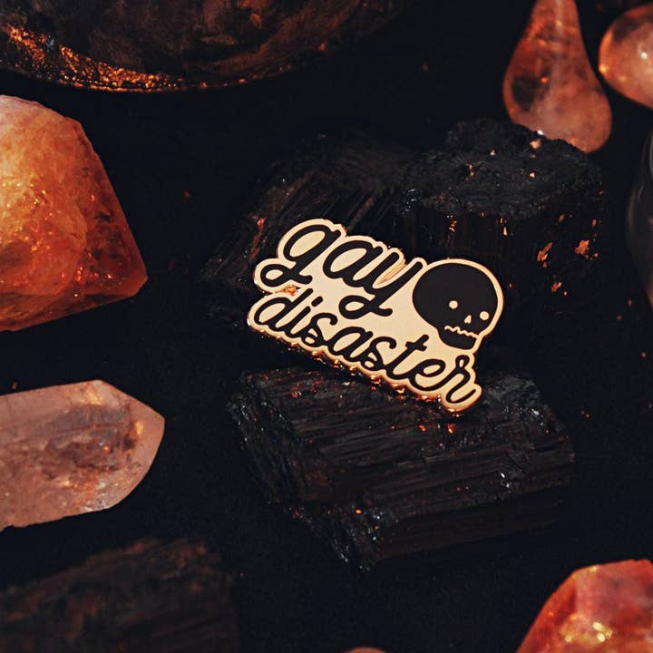 GRRRL Spells - Wholesale Lapel Pin/Button - Gay Disaster Pin2