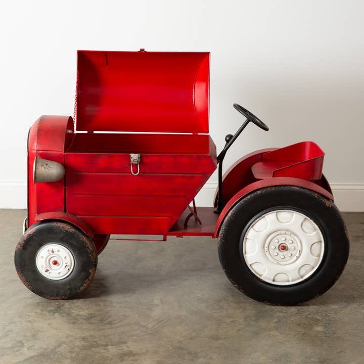 CTW Home Collection - Wholesale Decorative Tabletop Object - Extra Large Red Farm Tractor