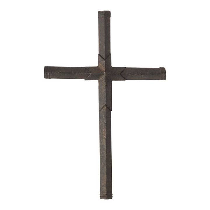 Patina Bronze Metal Wall Cross for wholesale by Magnolia