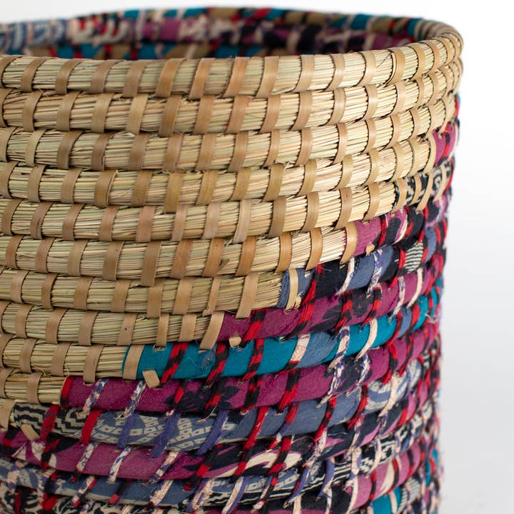 Ten Thousand Villages - Wholesale Basket - Kaleidoscope Basket 12"