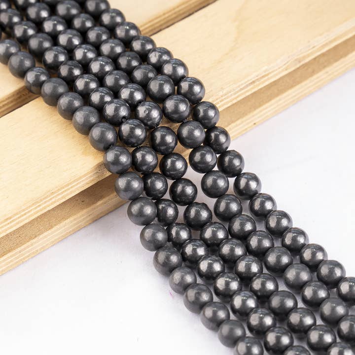 Soothing Crystals Beads - Wholesale Beads - Crystal Beads | Black Shungite | Healing Gemstone Beads10