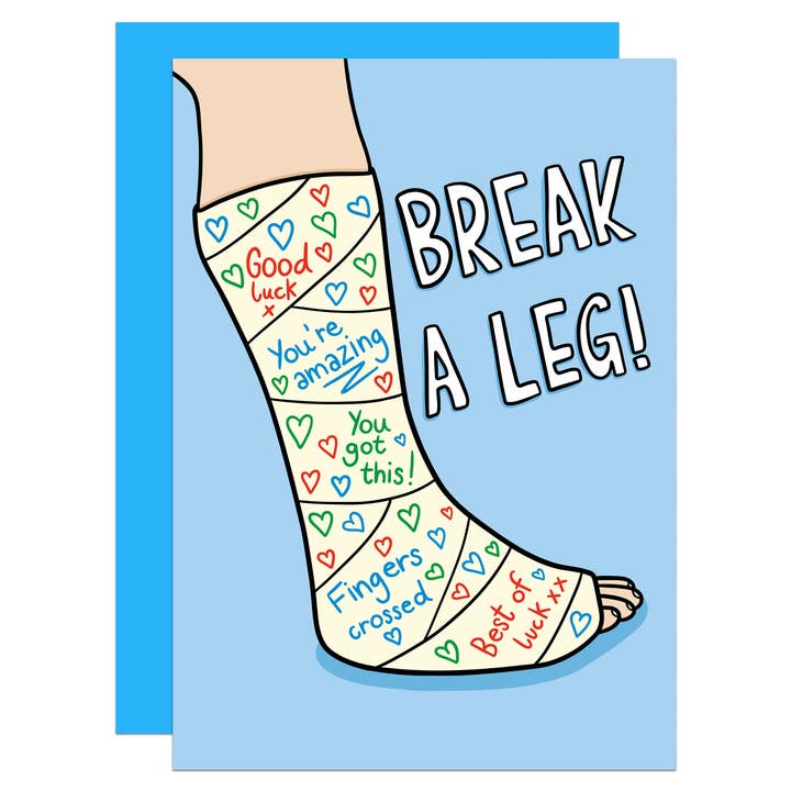 Tarjeta A6 "Mucha Mierda" para venta al por mayor de TeePee Creations