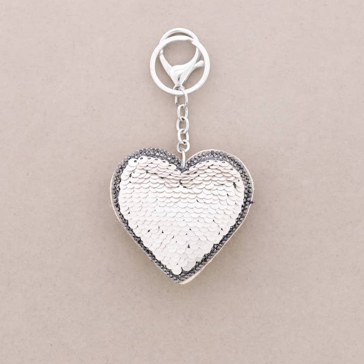 La Cuerda De Sol - Wholesale Keychain - Unisex - Heart Keychain Sequins Crystals