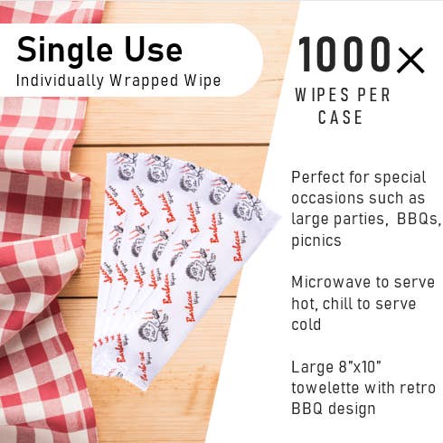 LA Fresh - Wholesale Face & Body Wipes - Diamond Wipes BBQ Pre-Moistened Hand Wipes Individual Wrapped1
