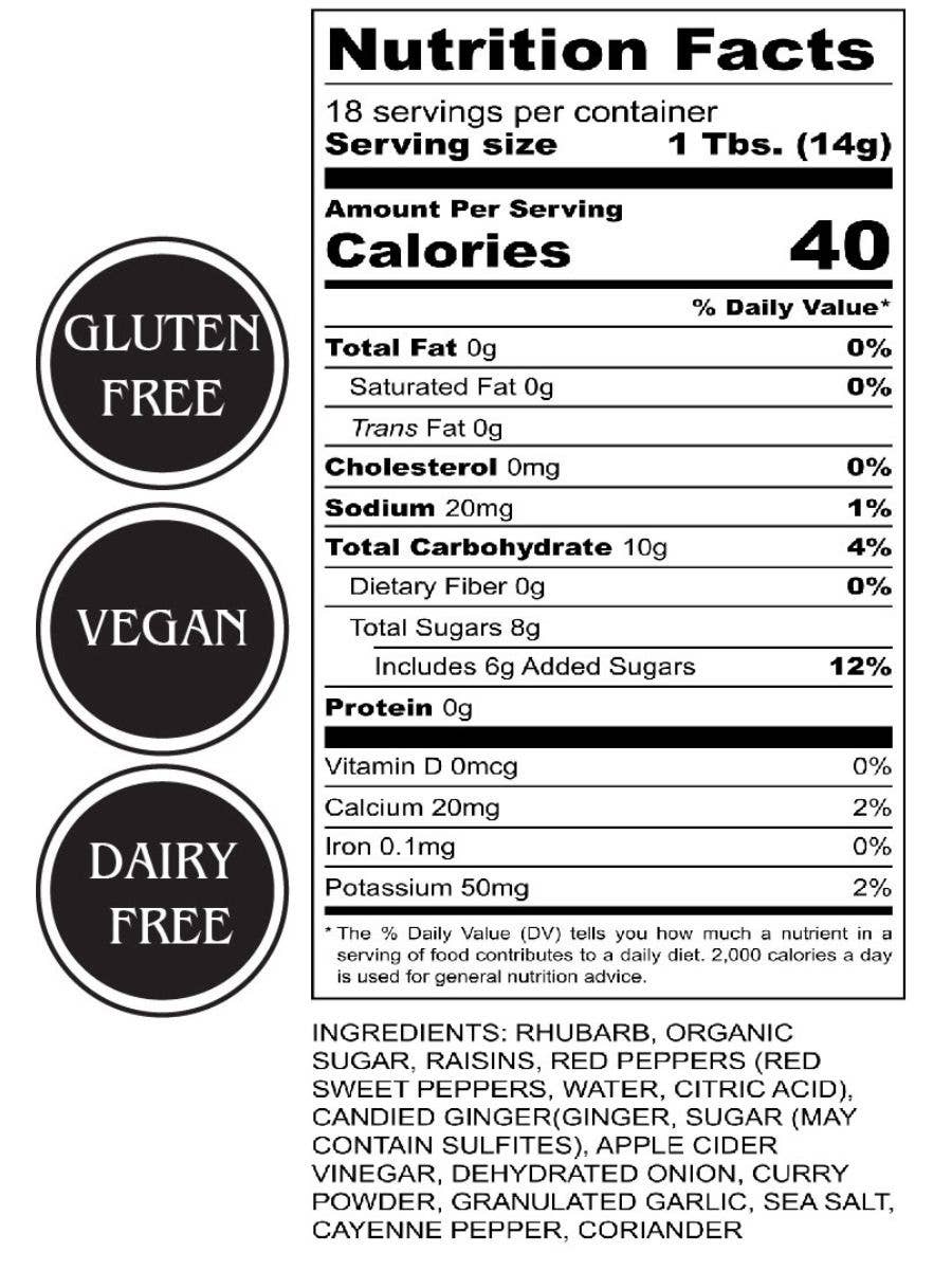 Tait Farm Foods - Wholesale Chutney - Rhubarb Chutney1