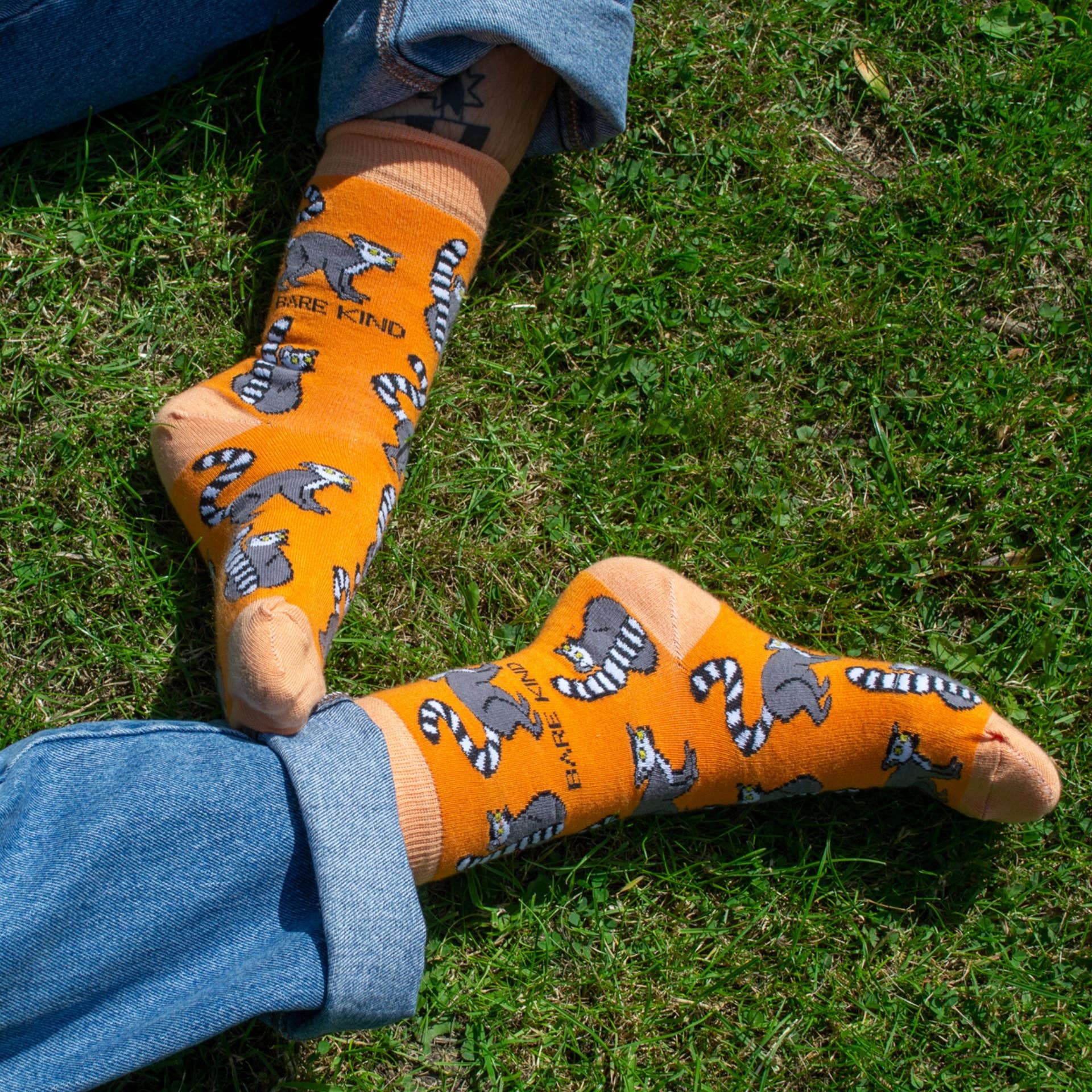 Bare Kind Socks - Wholesale Socks - Unisex - Lemur Socks | Bamboo Socks | Orange Socks | Funky Socks8