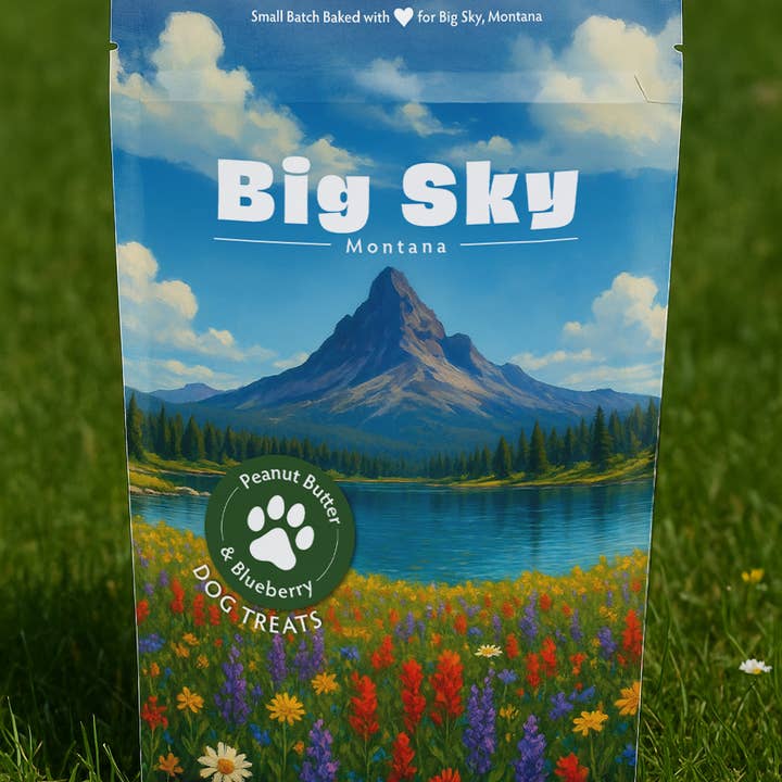 Neoteric Brands - Wholesale Pet Treats - Dog - Big Sky, MT Souvenir Dog Treats - 5oz Small-Batch1