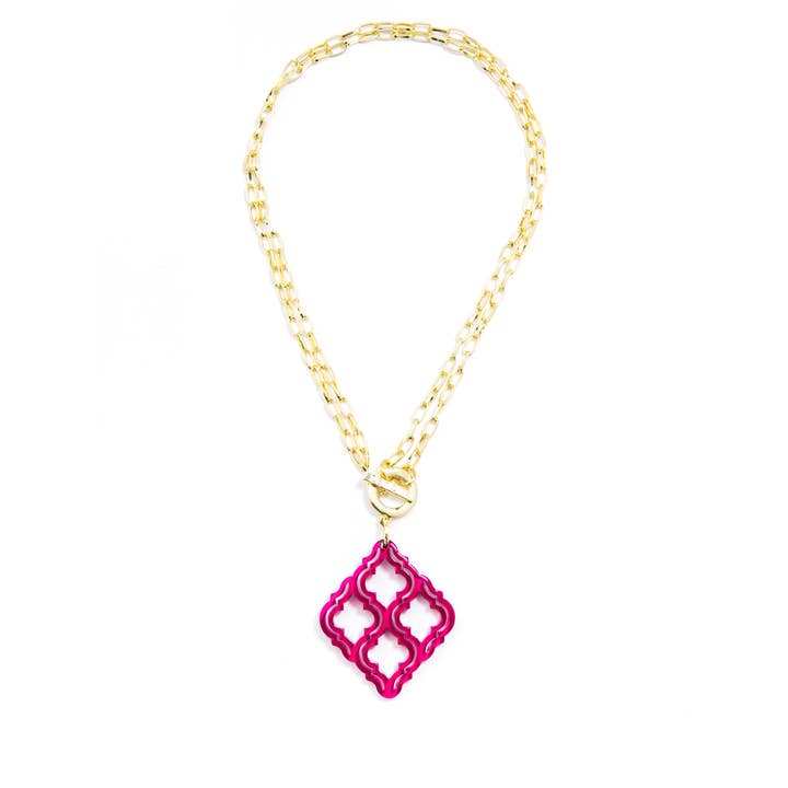 ZENZII Jewelry - Wholesale Pendant/Charm Necklace - Lattice Pendant Necklace6