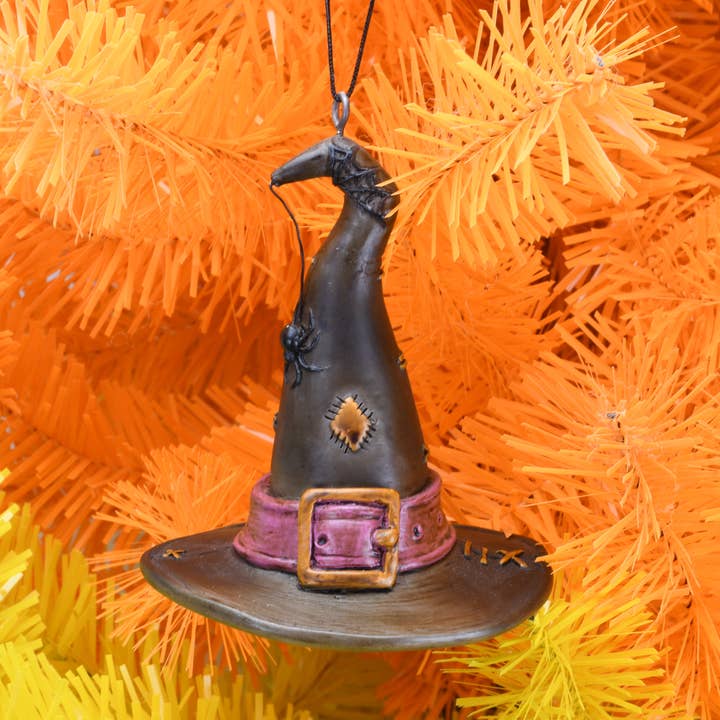 Tree Buddees - Wholesale Ornament - Witch Hat with Spider Halloween Ornament6