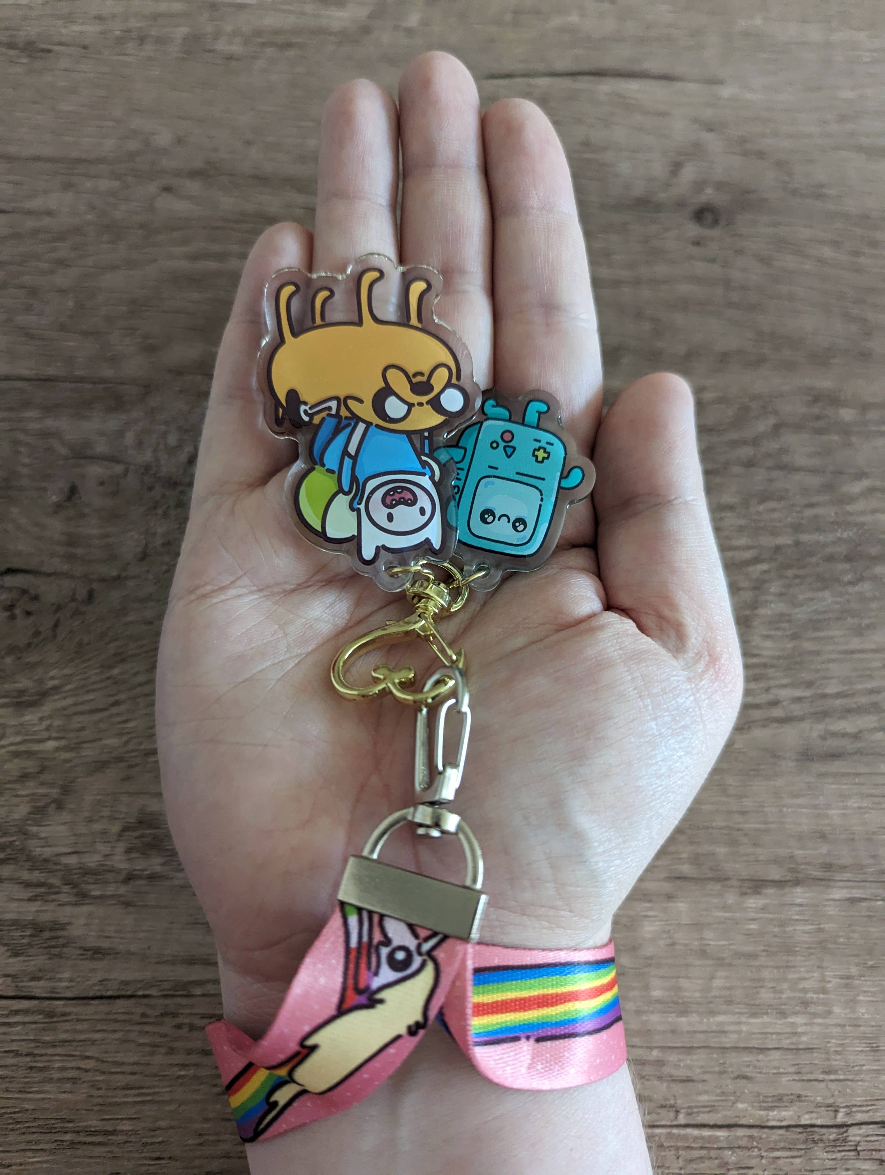 Sadsquatch – wholesale Keychain bracelet – Adventure Time - Wristlet Lanyard Keychain Charms1