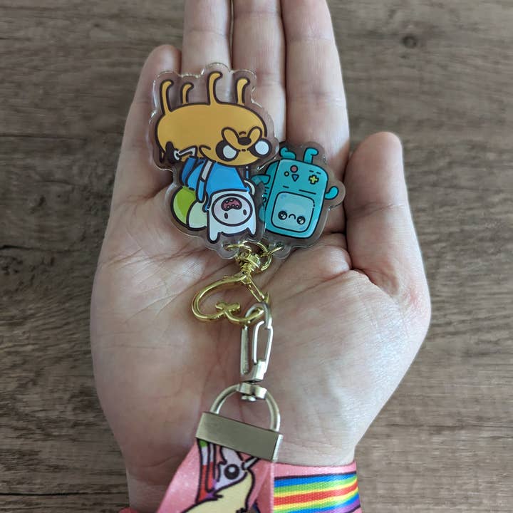 Sadsquatch – wholesale Keychain bracelet – Adventure Time - Wristlet Lanyard Keychain Charms1