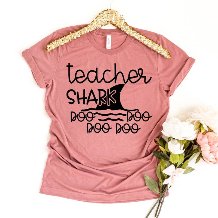 Teacher Shark Doo Doo Doo T-shirt - Bella Canvas for wholesale by Printliss