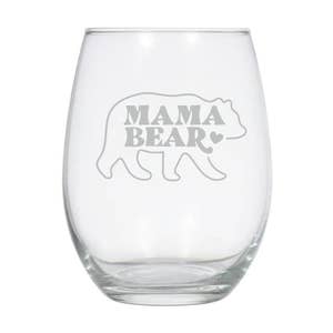 Blush Fur Mama Large Stemless Wine Glass, Perfect for Red or White Wine,  Glassware Gift, Pink, 20 Oz, Set of 1 