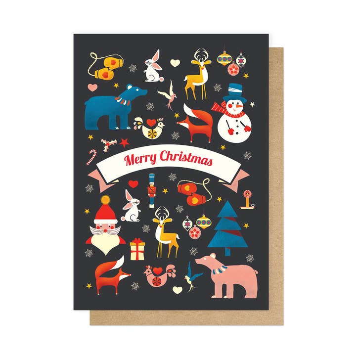 Christmas Illustrations Greetings Card for wholesale by East End Prints - Greetings Cards & Postcards