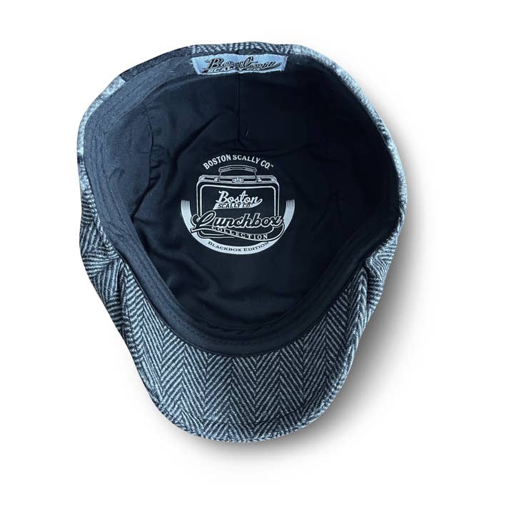Boston Scally - Wholesale Flatcap - Men's - The Lunchbox Blackbox Edition Boston Scally Cap - Black Plaid4