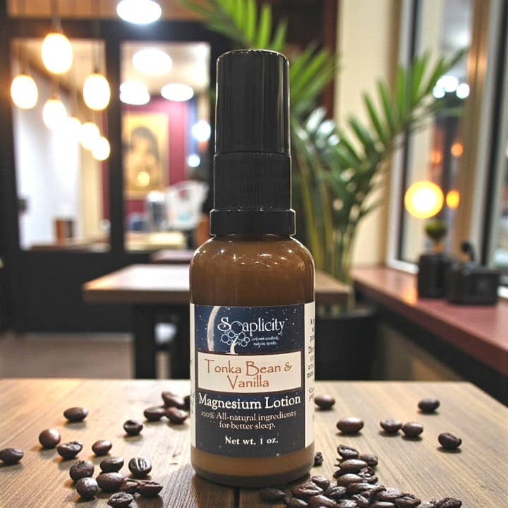 Magnesium Lotion – Tonka Bean & Vanilla for wholesale by Soaplicity