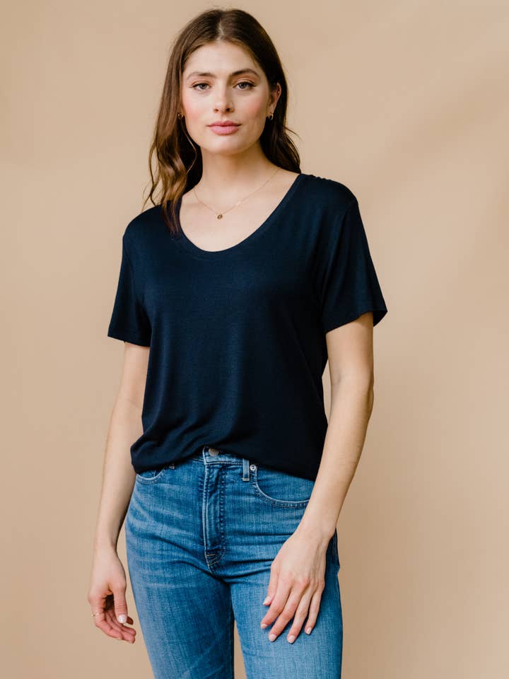 ABLE - Wholesale T-Shirt - Women's - Mae Drapey Tee