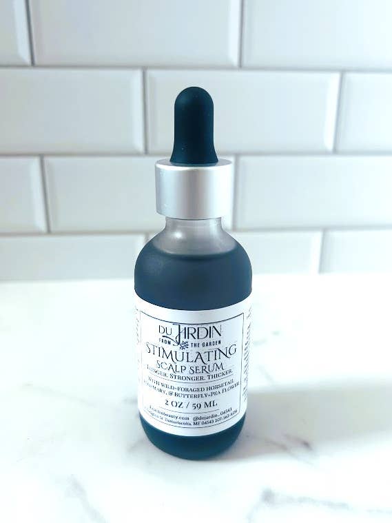 Stimulating Scalp Serum With Wild-Foraged Horsetail & Nettle for wholesale by Du Jardin Beauty