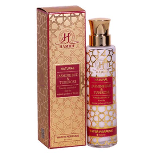HAMIDI NATURAL JASMINE & TUBEROSE WATER PERFUME SPRAY 100ML for wholesale by Hamidi Oud & Perfumes