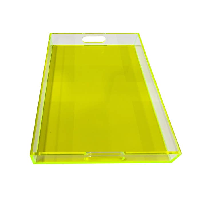 Decorium Living - Wholesale Serving Tray - Lucite Tray with handle2